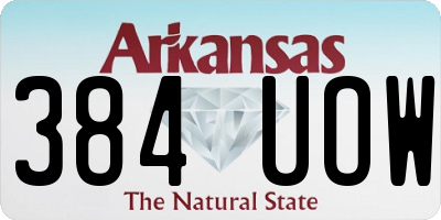 AR license plate 384UOW