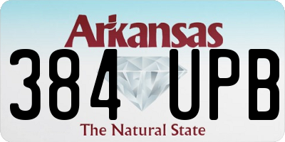 AR license plate 384UPB
