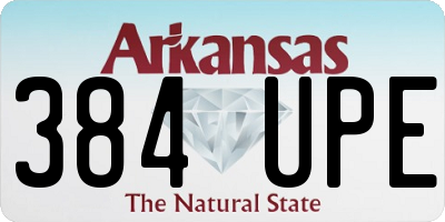 AR license plate 384UPE