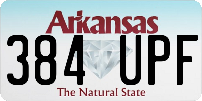 AR license plate 384UPF