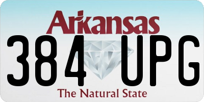 AR license plate 384UPG