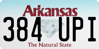 AR license plate 384UPI