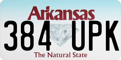 AR license plate 384UPK