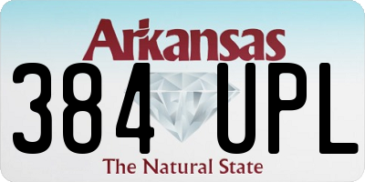 AR license plate 384UPL