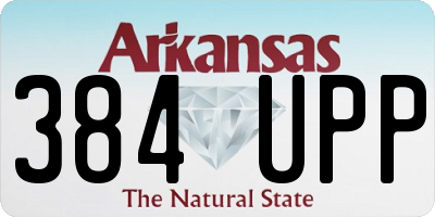 AR license plate 384UPP