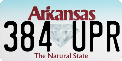 AR license plate 384UPR