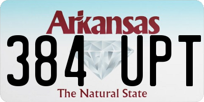 AR license plate 384UPT