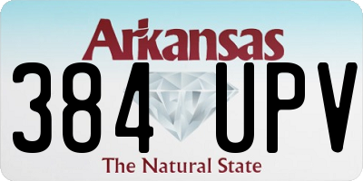 AR license plate 384UPV