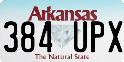 AR license plate 384UPX