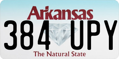 AR license plate 384UPY