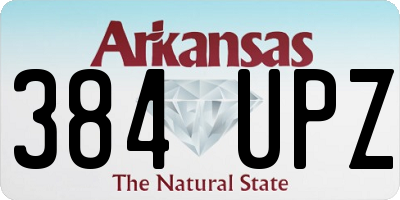 AR license plate 384UPZ
