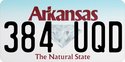 AR license plate 384UQD