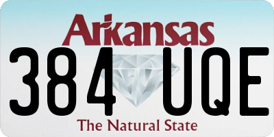 AR license plate 384UQE