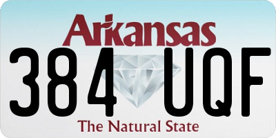 AR license plate 384UQF