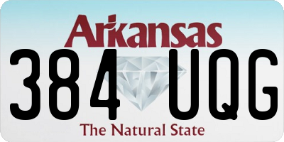 AR license plate 384UQG