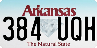 AR license plate 384UQH