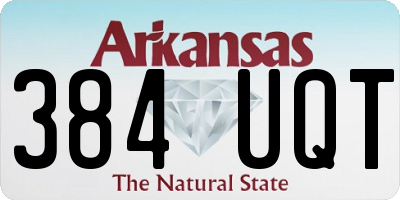 AR license plate 384UQT