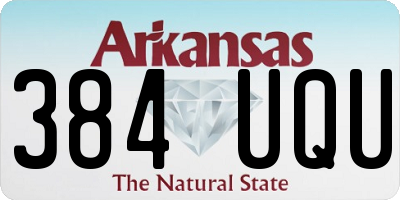 AR license plate 384UQU