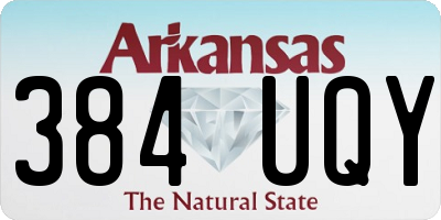 AR license plate 384UQY
