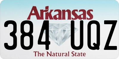 AR license plate 384UQZ