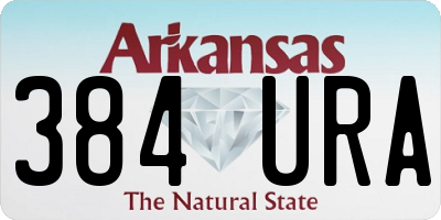 AR license plate 384URA