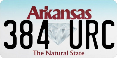 AR license plate 384URC