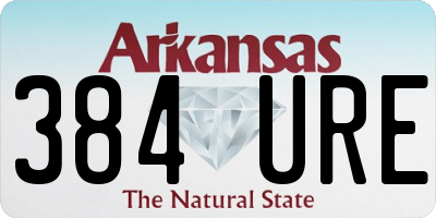 AR license plate 384URE