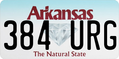 AR license plate 384URG