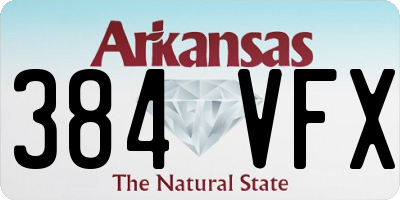 AR license plate 384VFX