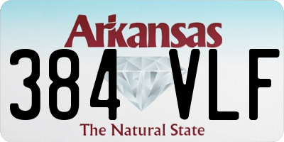 AR license plate 384VLF
