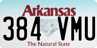 AR license plate 384VMU