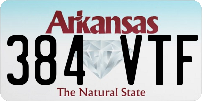 AR license plate 384VTF