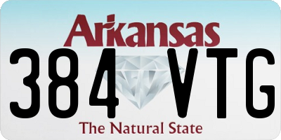 AR license plate 384VTG