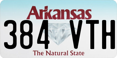 AR license plate 384VTH