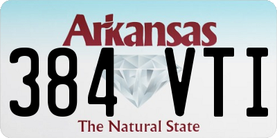 AR license plate 384VTI