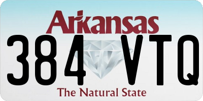 AR license plate 384VTQ
