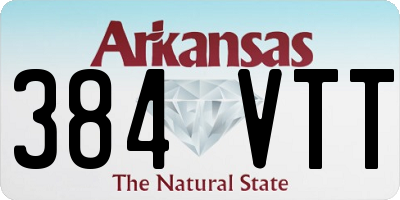 AR license plate 384VTT
