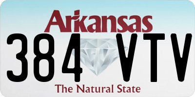 AR license plate 384VTV