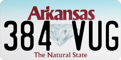 AR license plate 384VUG