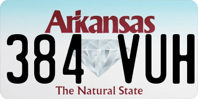 AR license plate 384VUH