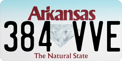 AR license plate 384VVE