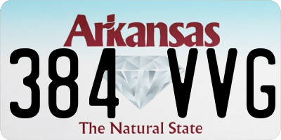 AR license plate 384VVG