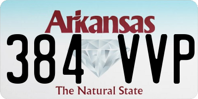AR license plate 384VVP