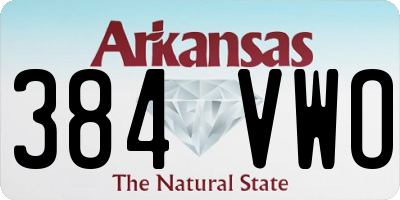 AR license plate 384VWO