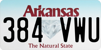AR license plate 384VWU