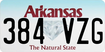 AR license plate 384VZG