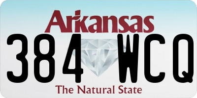 AR license plate 384WCQ