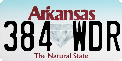 AR license plate 384WDR