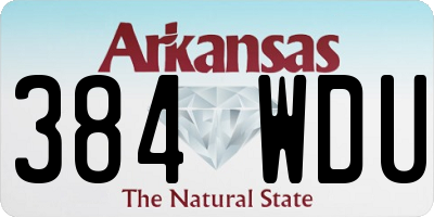 AR license plate 384WDU