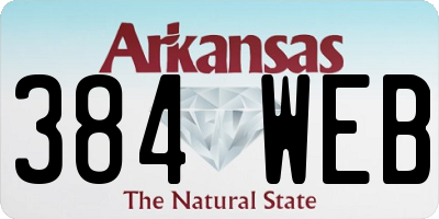 AR license plate 384WEB